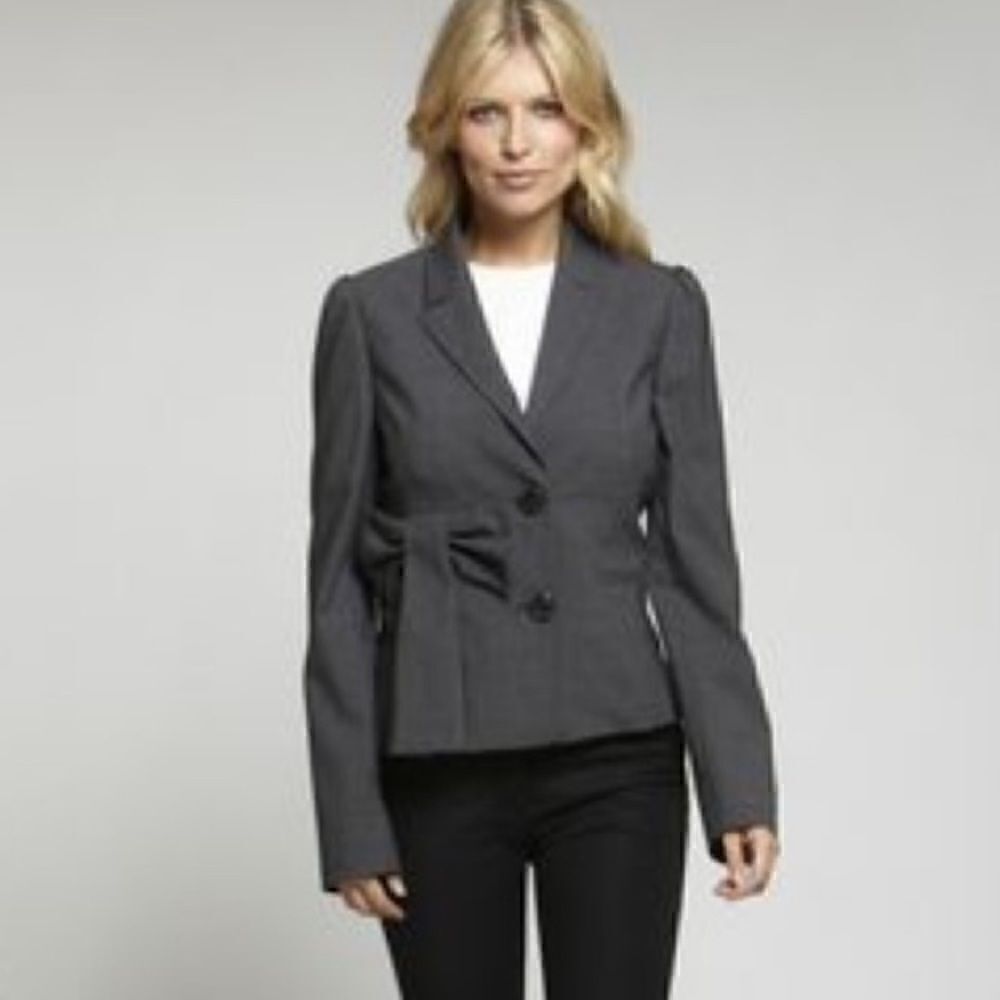 Red Valentino sz 48 bow waist notch collar blazer